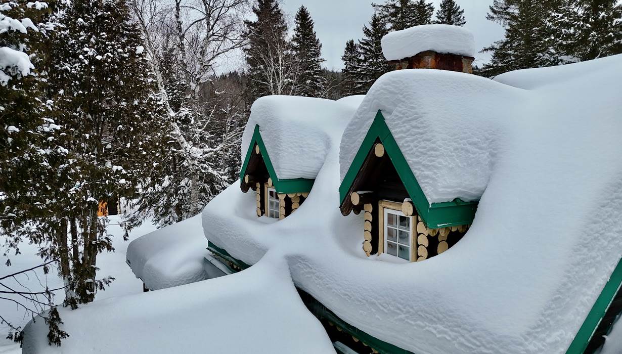 L'hiver sur les toits du Domaine le Bostonnais