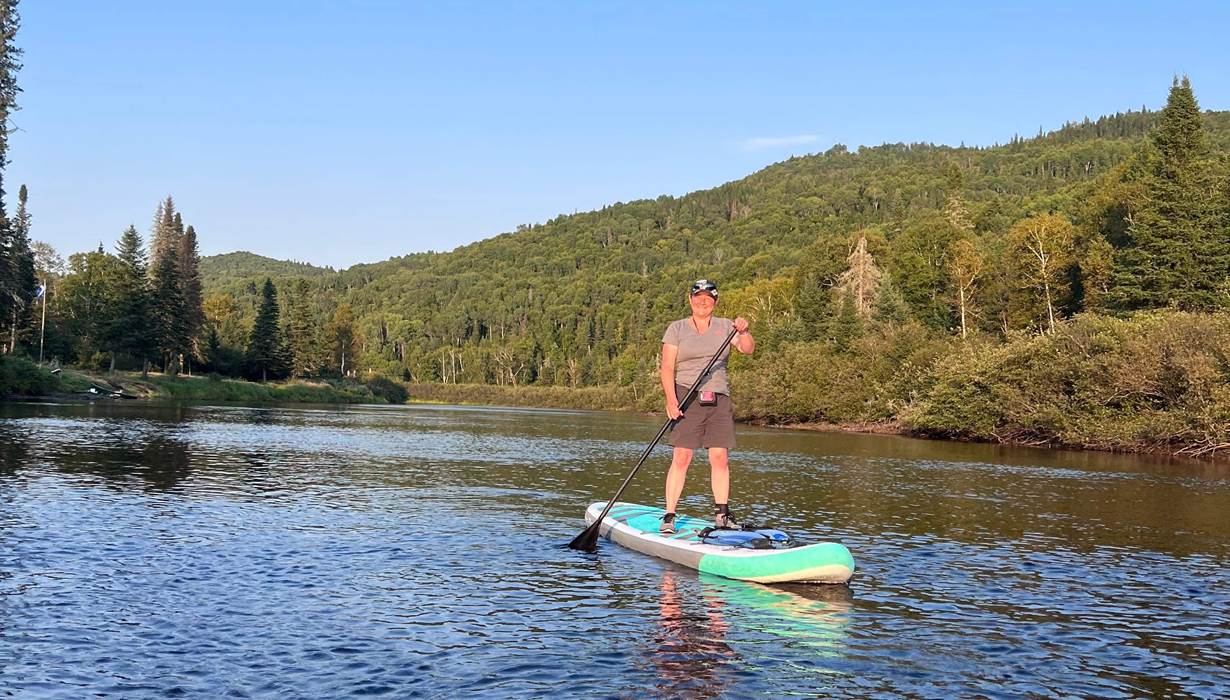 Paddle sur la rivière Bostonnais