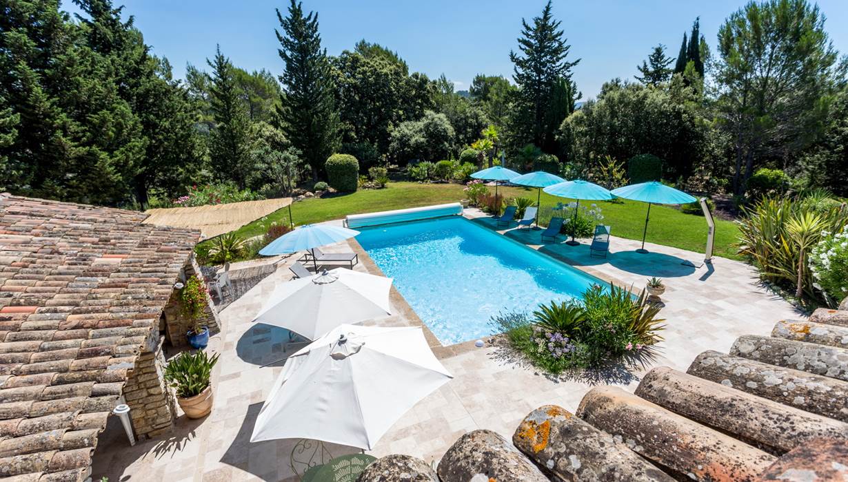 Jardin + piscine_vue terrasse