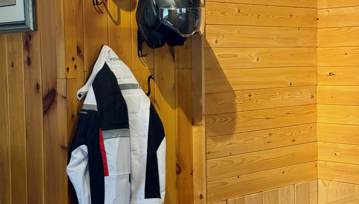 Equipement motard-Chalet en bois rond Mauricie