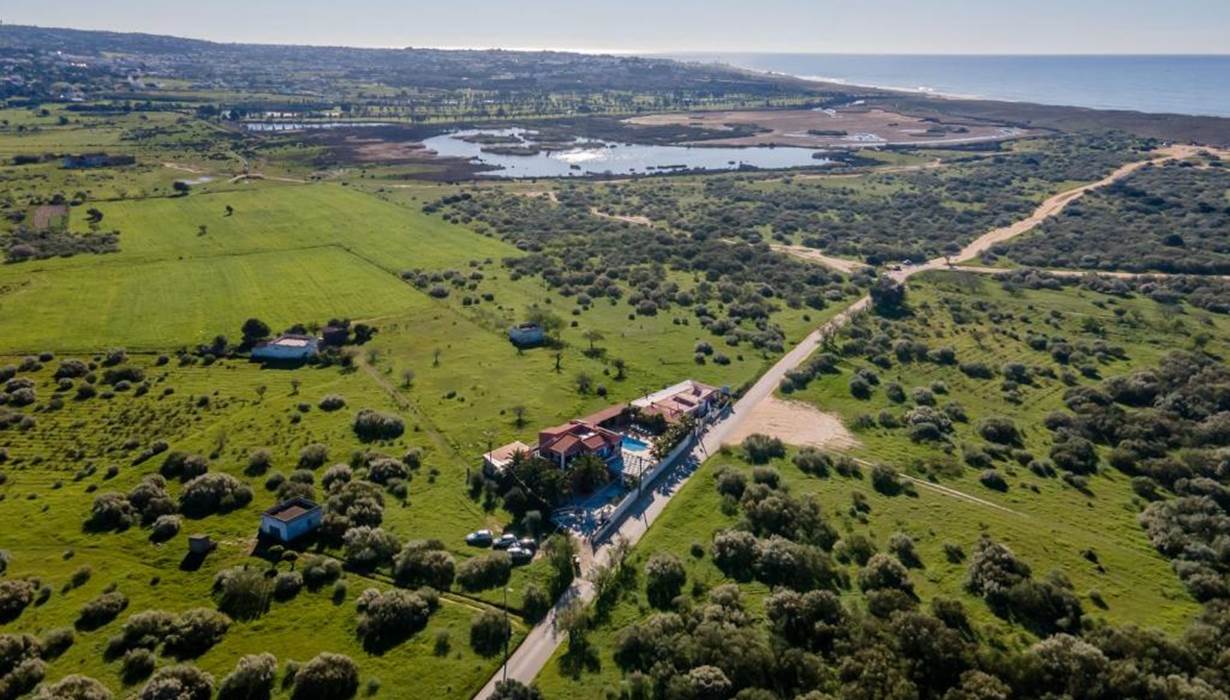 Vu drone villa paradis Péra Algarve 
