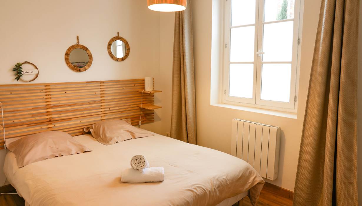 Apt l'IDOLLE, 6 personnes, chambre 1, lit queen size