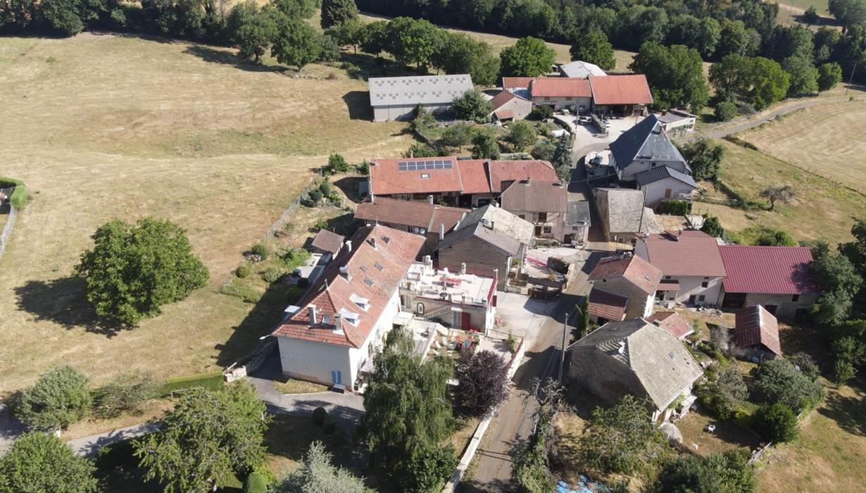 Indrieux vue du ciel  