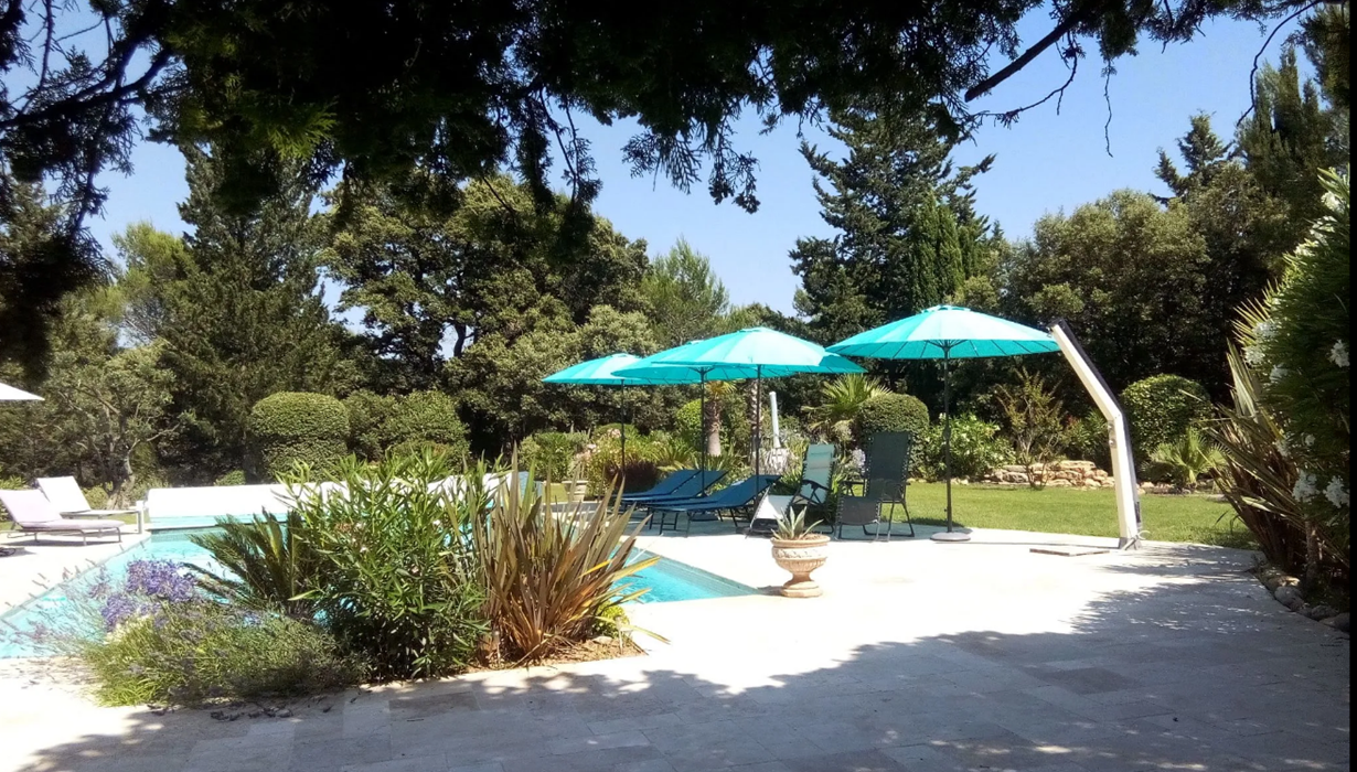 jardin + piscine