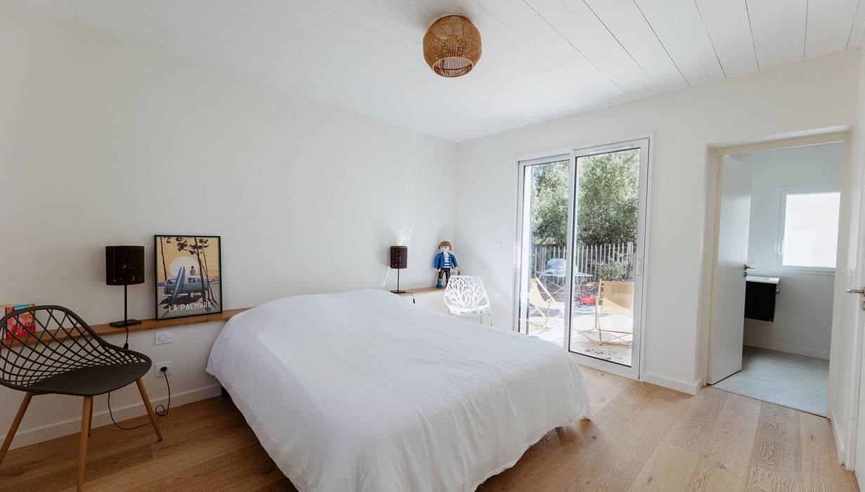 Villa La Canopée chambre 1 suite parentale lit 160cm avec salle d'eau