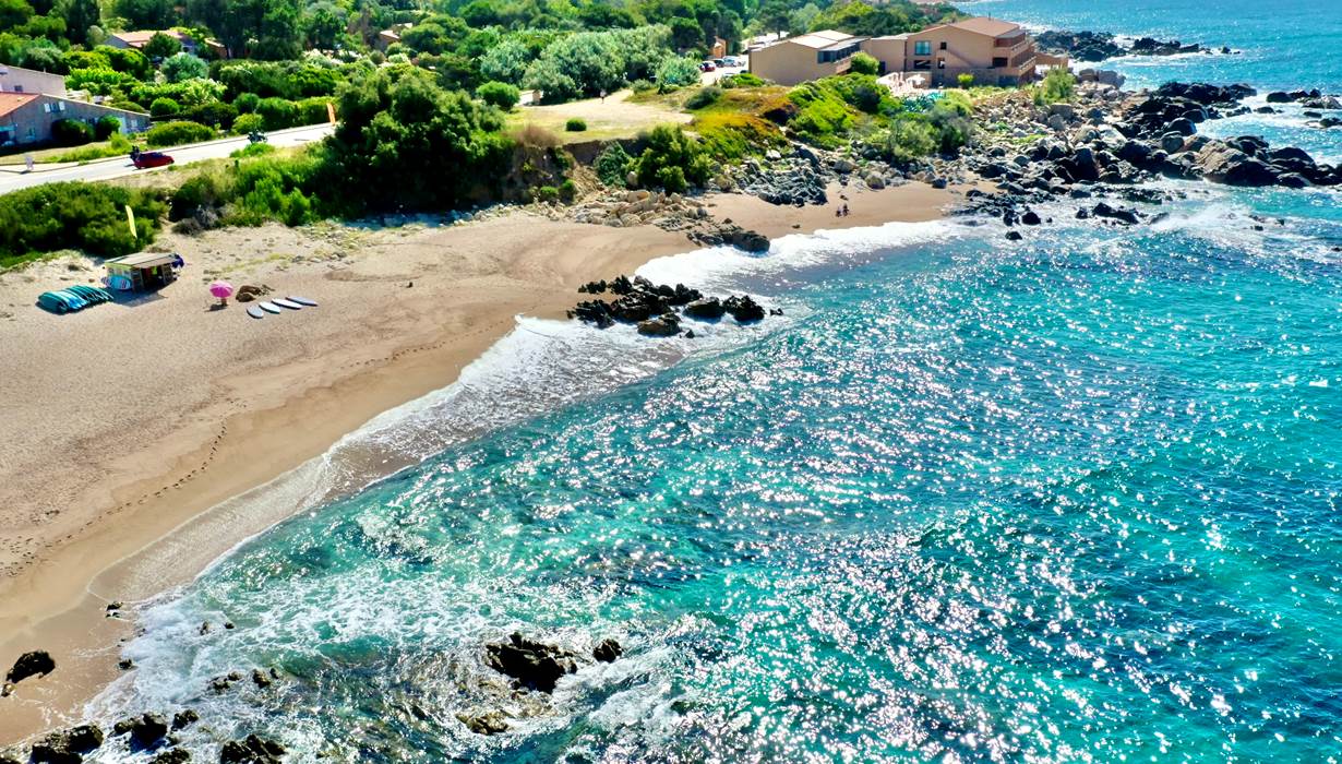 Corse vue hotel Abbartello kayak paddle