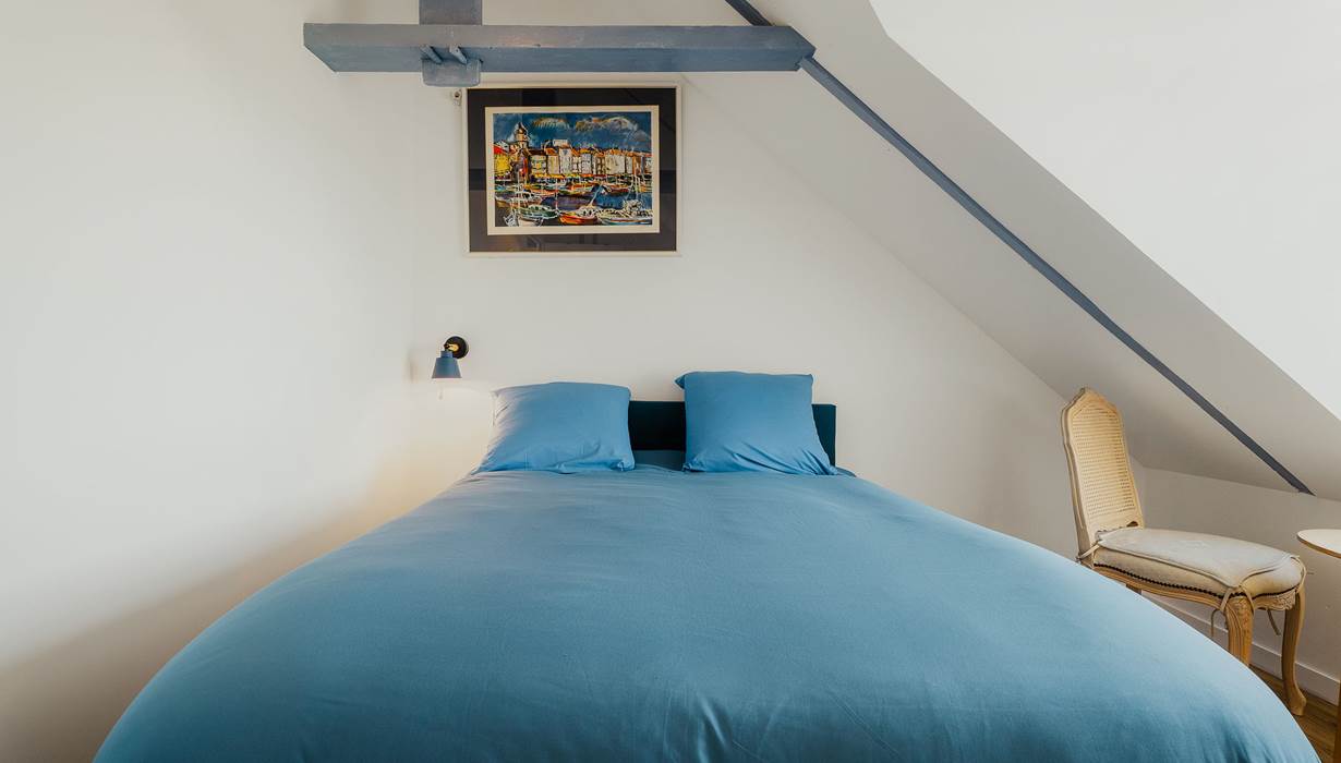 Chambre étage, vue mer ,Gîte lande de Bruyère