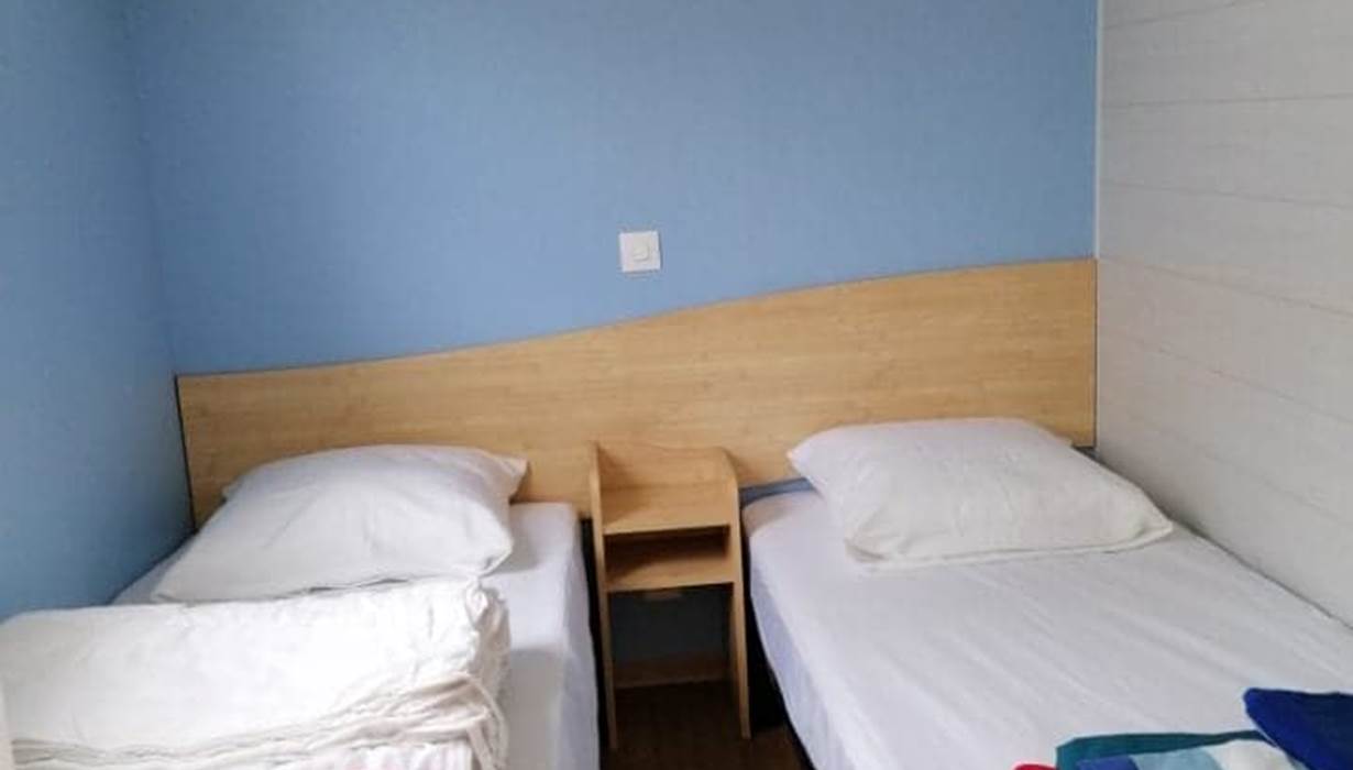 chambre 2 lits  Logis bleu Domaine Quiescis