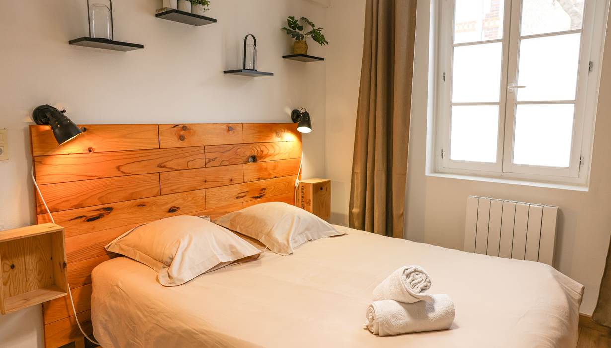 Apt l'IDOLE, chambre 2, lit queen size