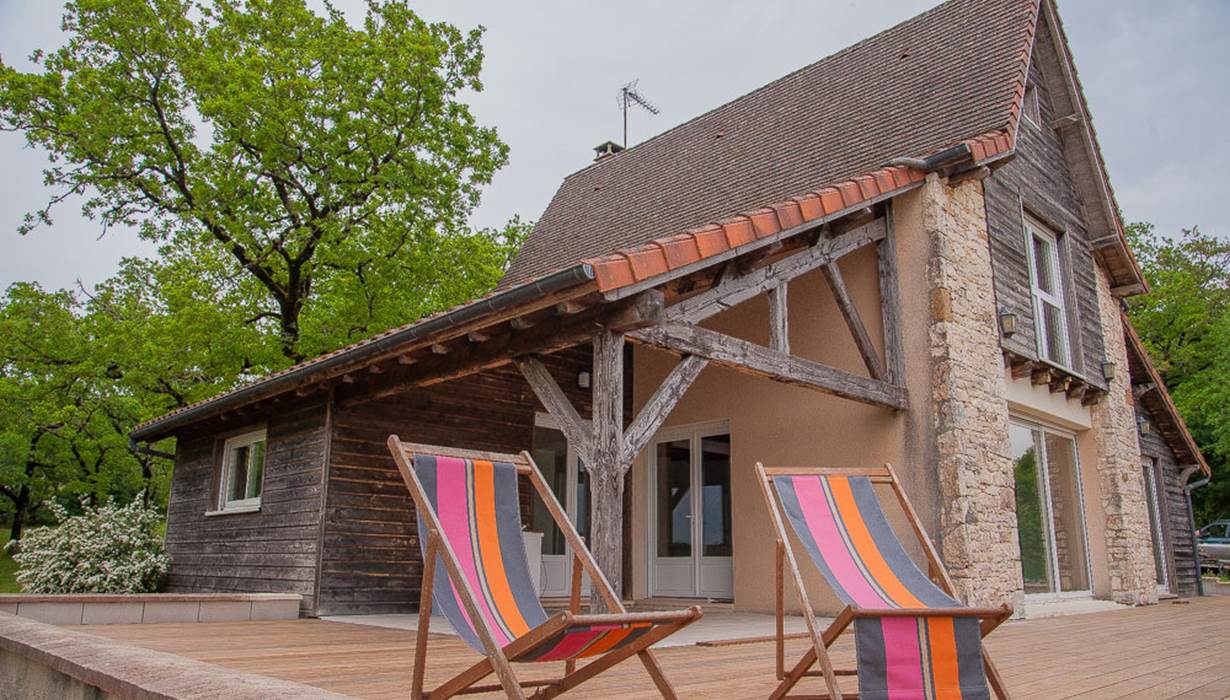 Gite du Causse Loubressac Terrasse
