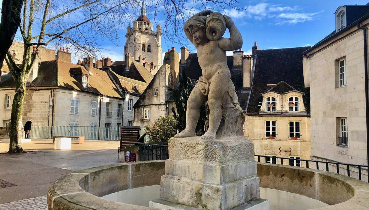 Dole, la place aux fleurs