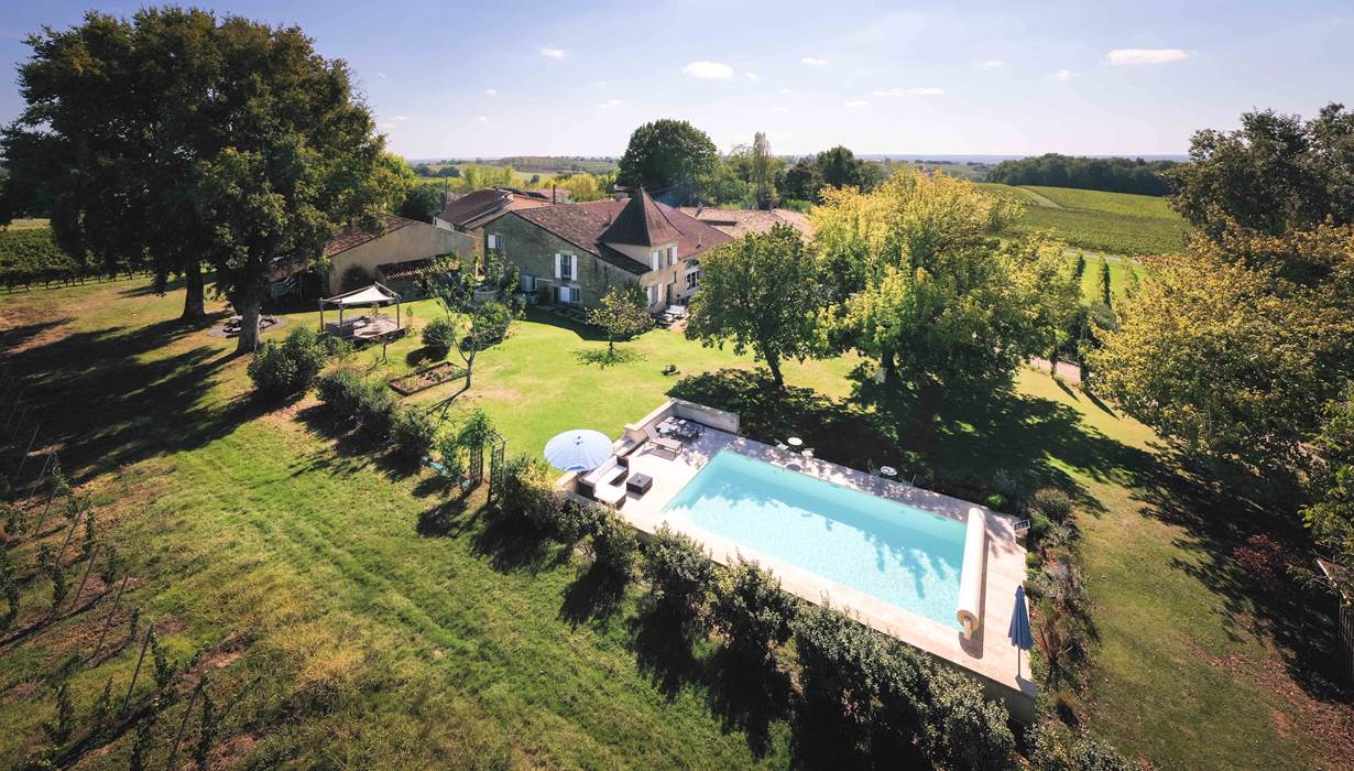 La Maison des Quatre Saisons vue du ciel