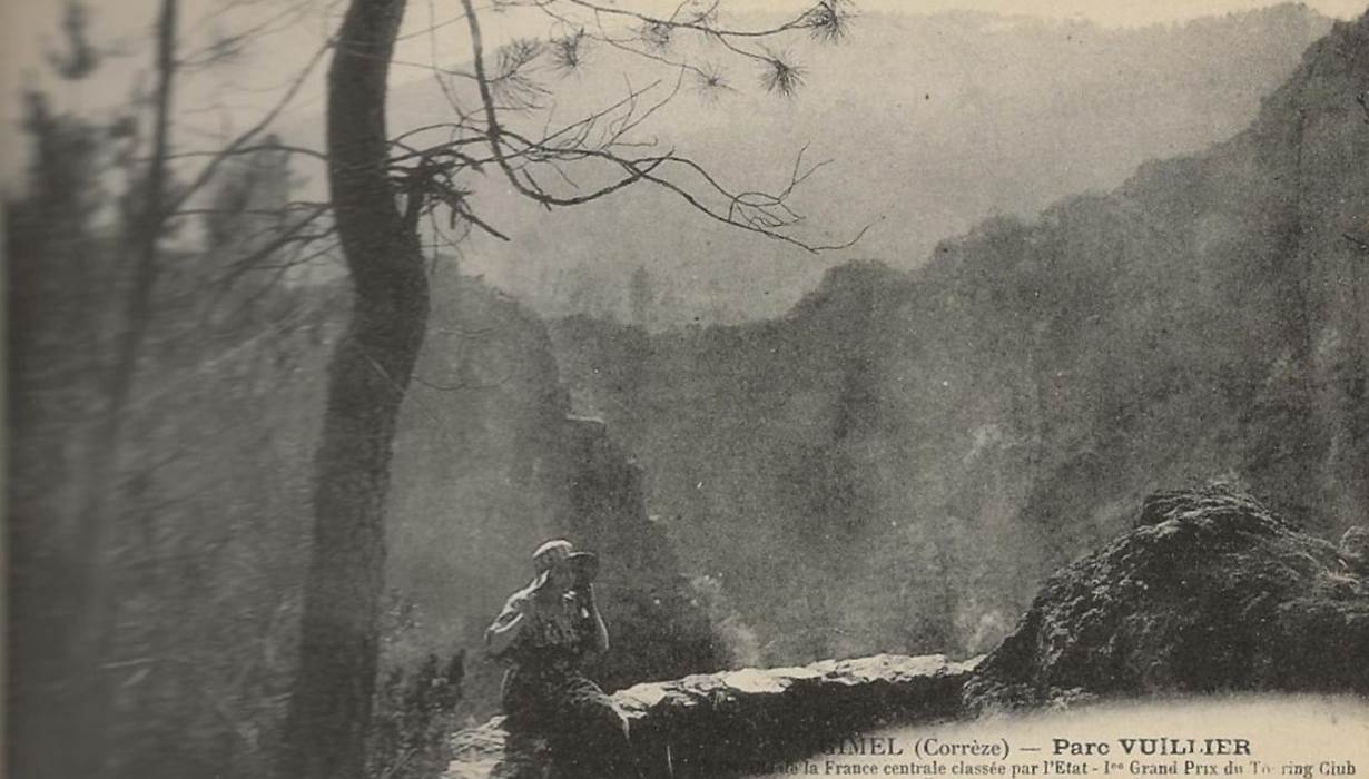 Carte postale vintage histoire parc vuillier correze tourisme tulle 6