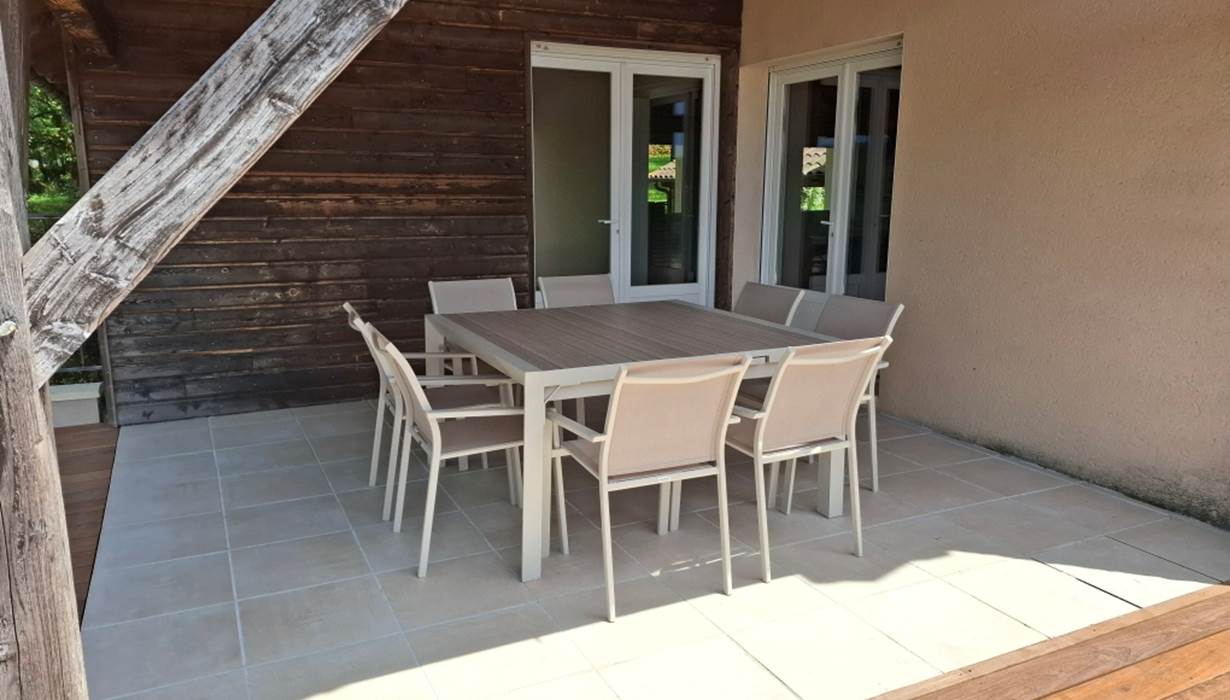 Gite du Causse Loubressac Terrasse couverte
