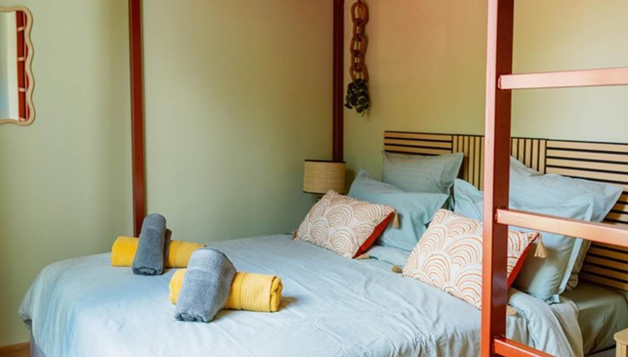 Apt l'ESCAPADE, lit queen size 160x200 et sa mezzanine