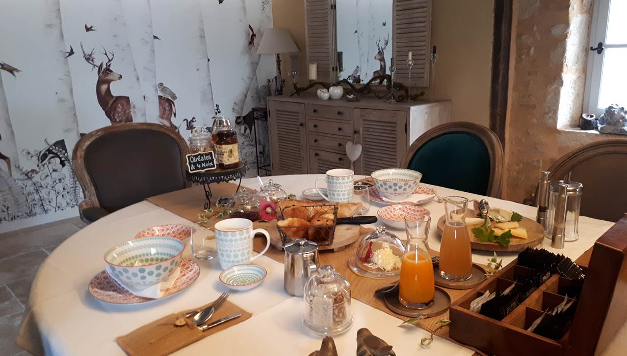 La table du petit-déjeuner hivernal