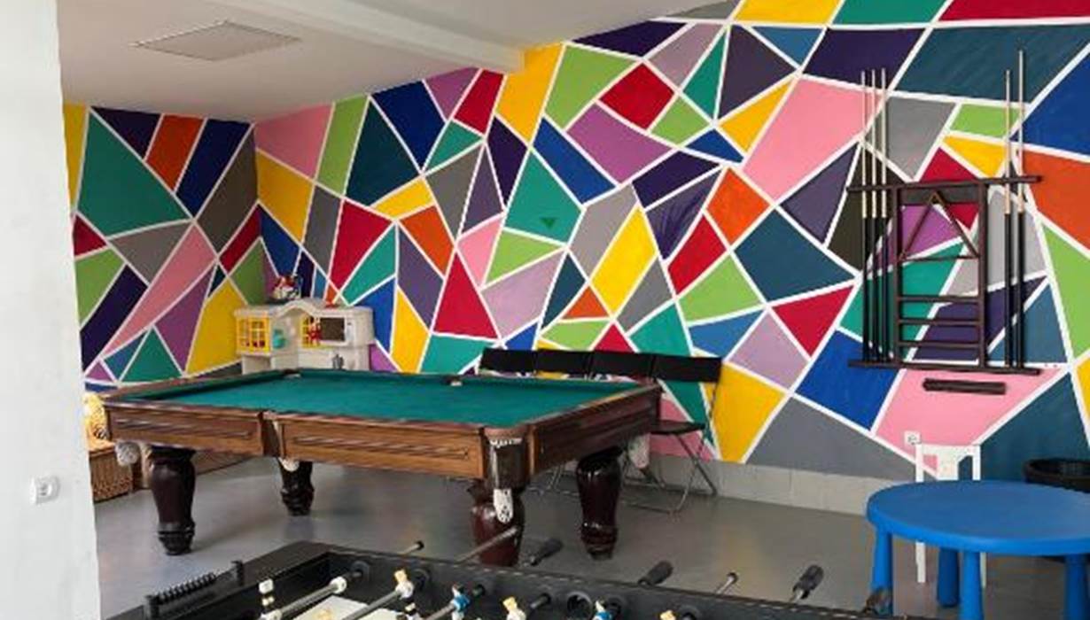 Billard, babyfoot, jeux, livre 