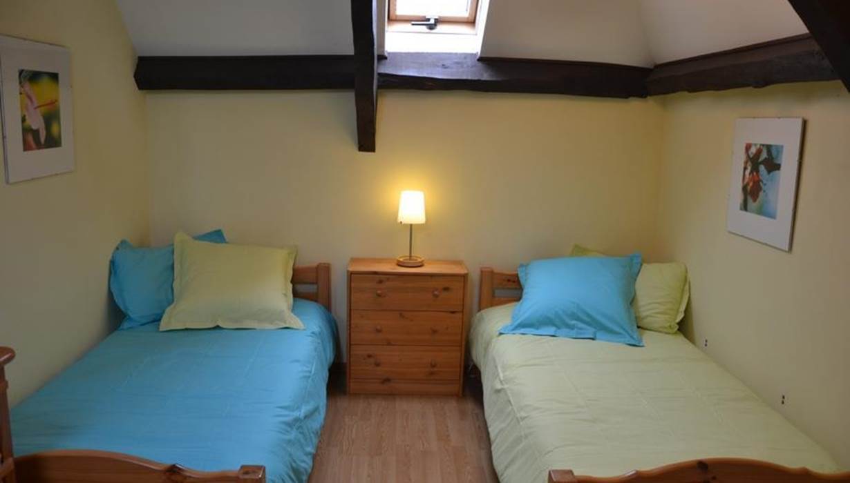 chambre 2 lits simples à l'étage