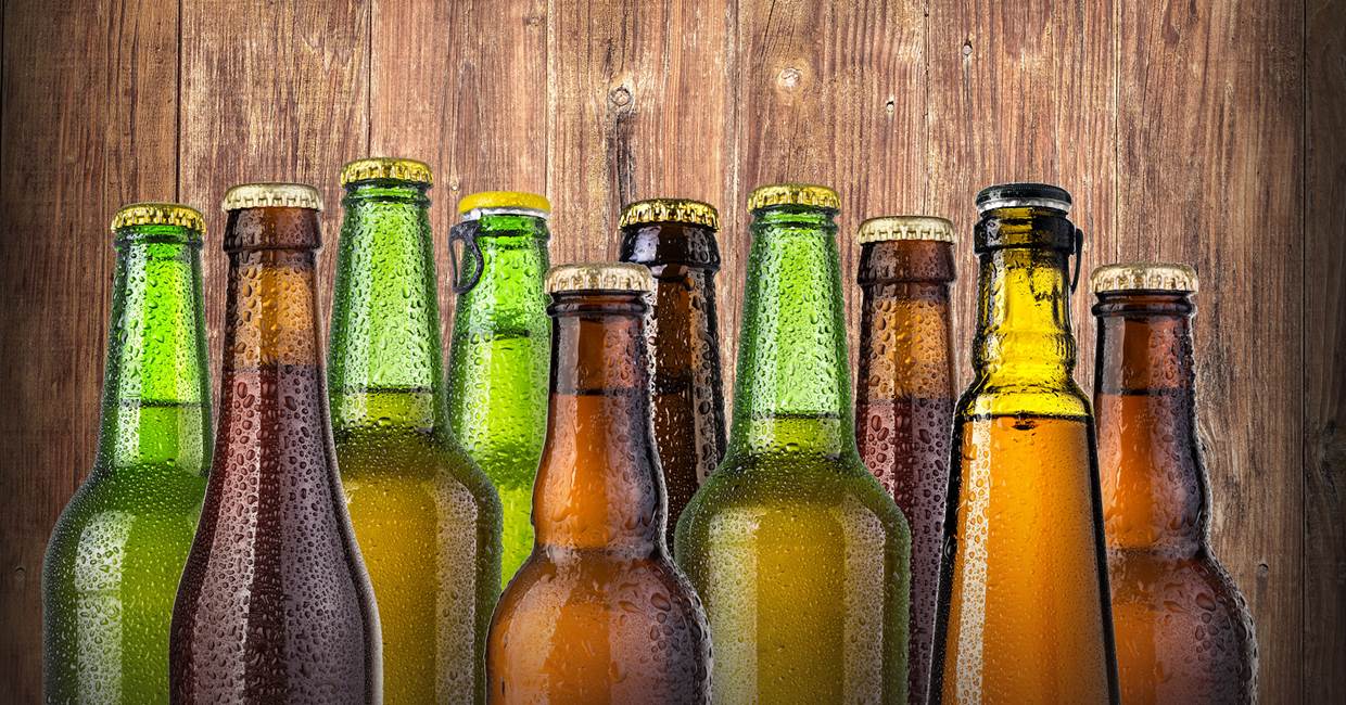 Bieres diverses :  biere blonde, biere brune, biere rubis, biere blanche