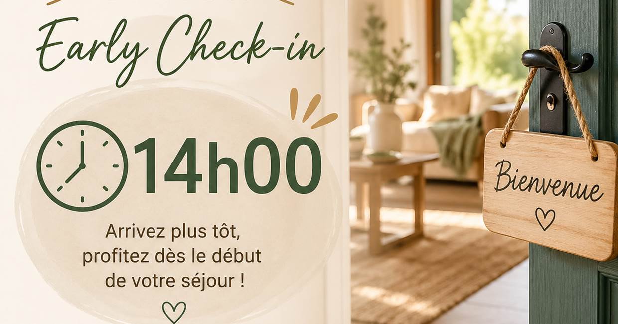 early check in 14h00