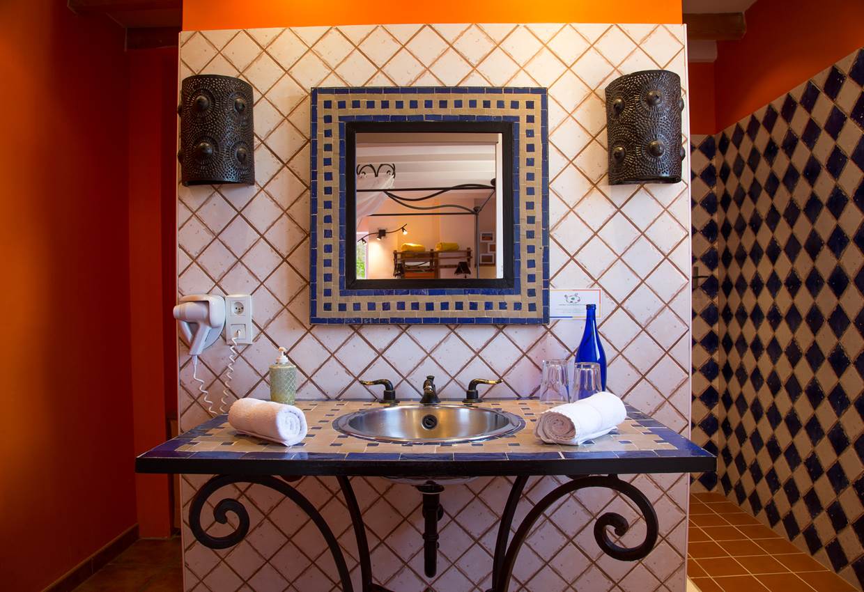 la salle de bain avec douche