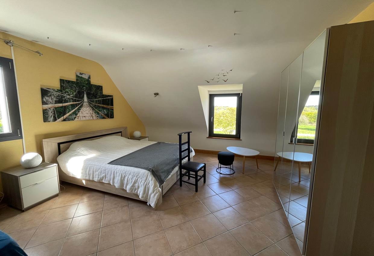 Chambre spacieuse 2 lits doubles vue parc