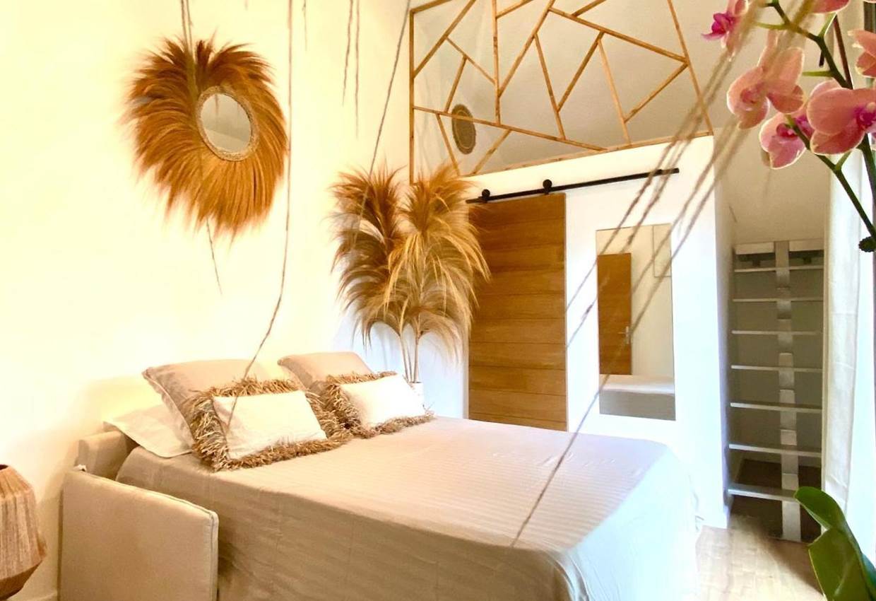 Chambre 2 - lit double et lit mezzanine