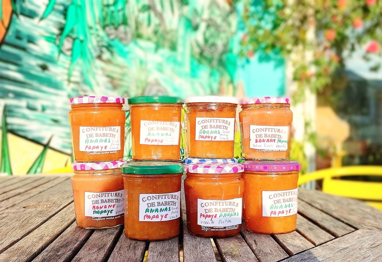 Confitures maison aux saveurs réunionnaises