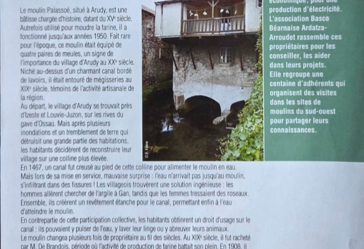 Article histoire du moulin