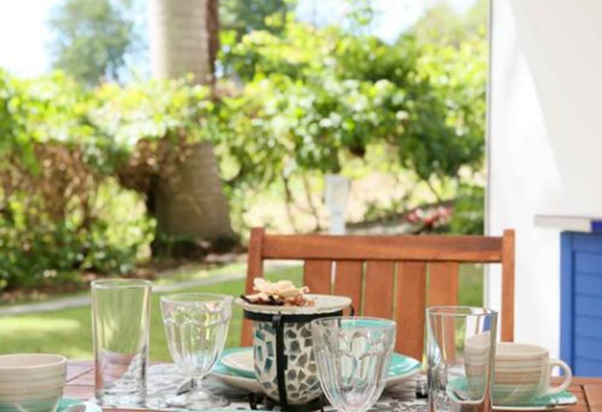 Gite-Cocotier-repas-jardin