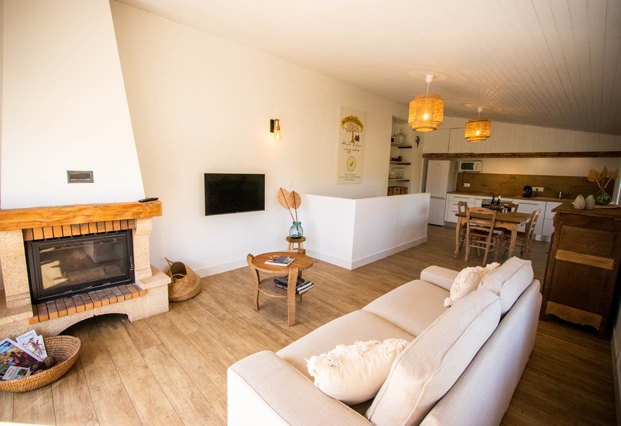 gites corbieres la barraquette cheminée