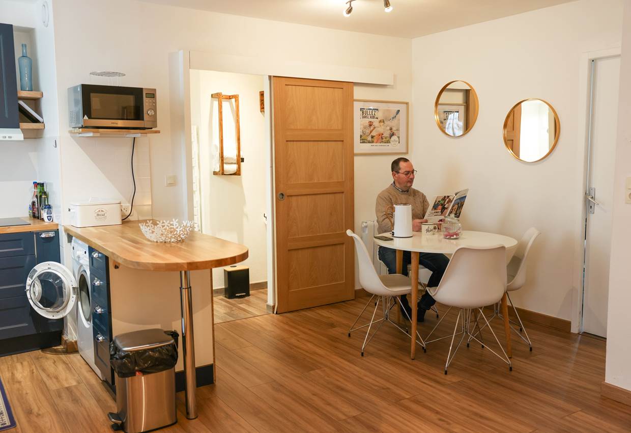 espace salon cuisine de 25m2