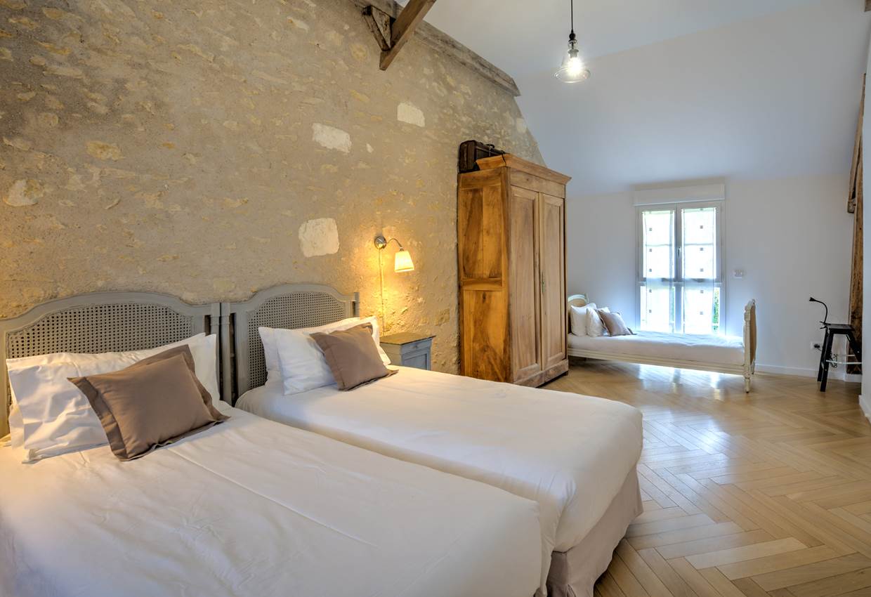 ... la chambre Grise autre choix, 3 lits simples