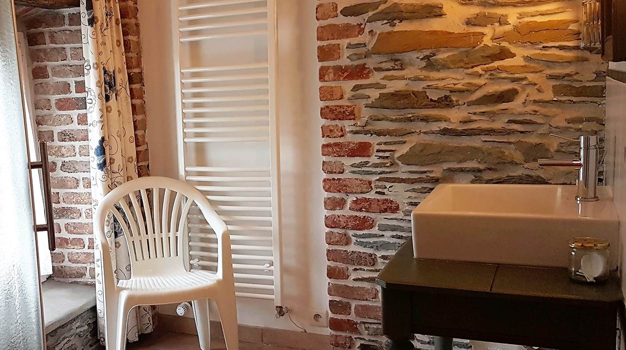 salle d'eau privative chambre lits jumeaux du Royal Blue