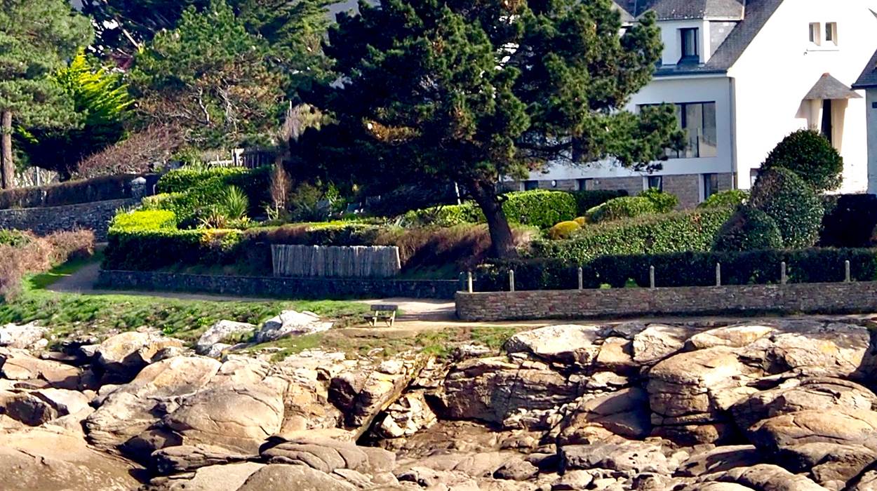 Vue sur la villa TY MEN KRENN