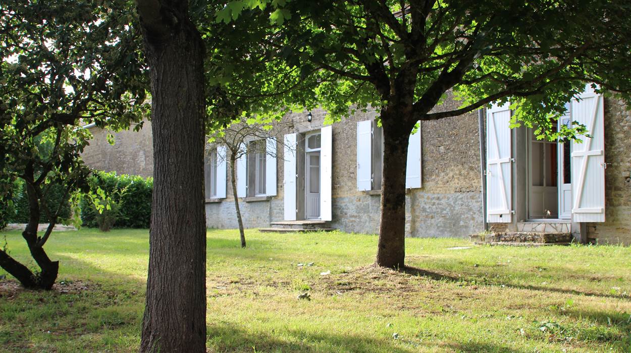 Vue depuis le jardin privatif
