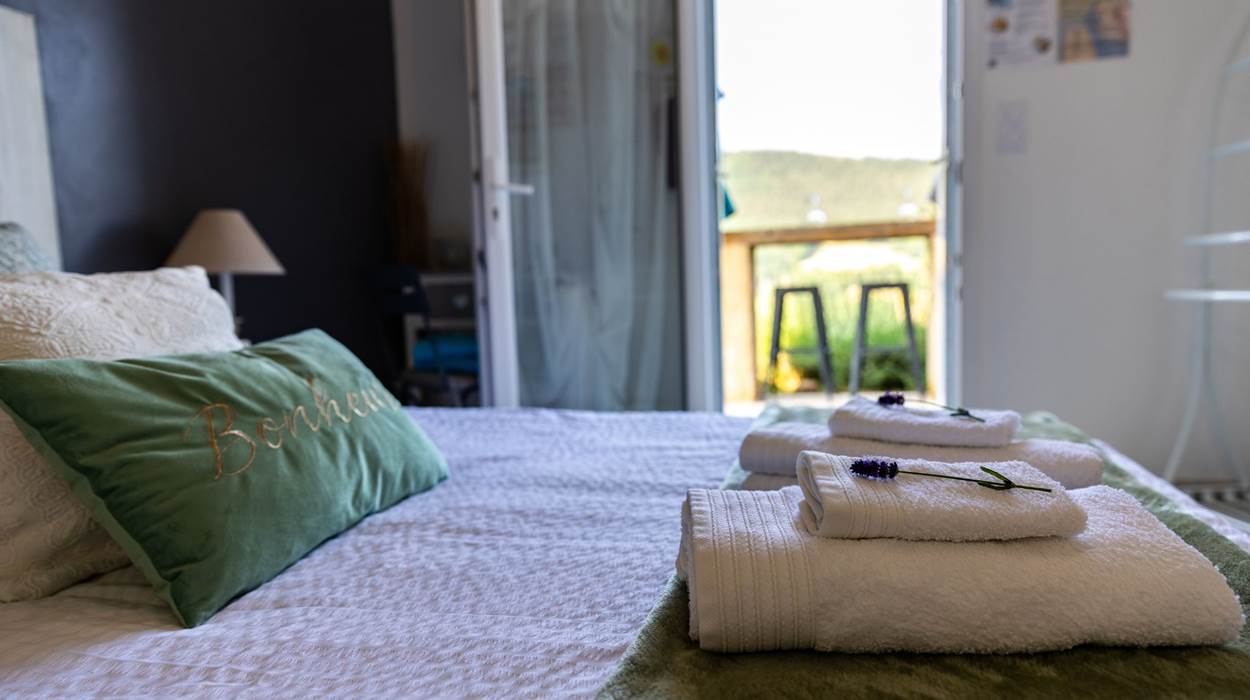Chambre avec  vue imprenable - La Villa des Raspes