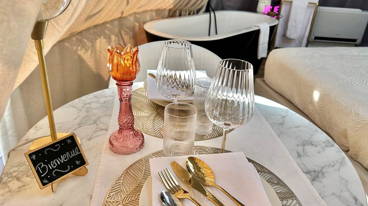 Table joliment dressée