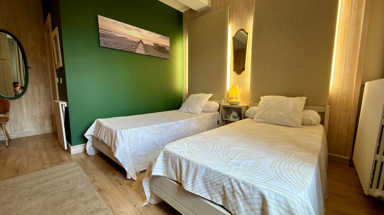 Chambre Les Pins - Lits Jumeaux - Horizon des Landes Doazit