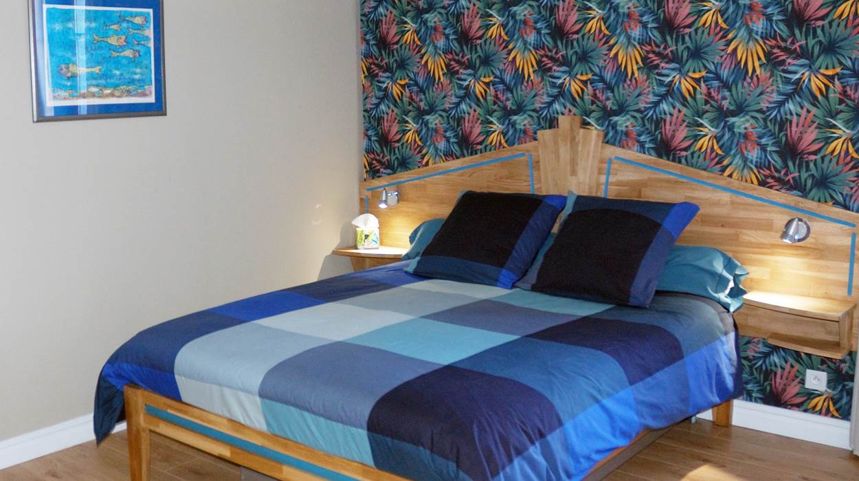 Chambre Gascogne Triple / 1 lit Queen & 1 lit simple - L'HORIZON