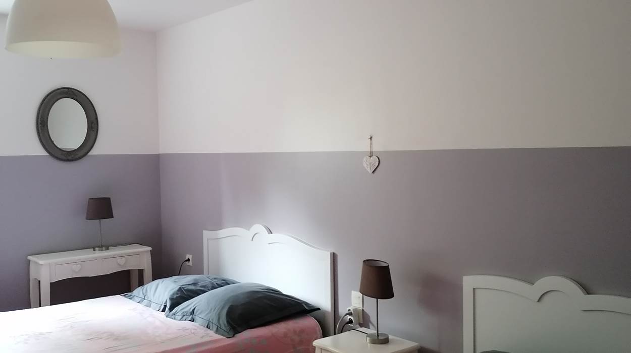 la chambre 1 avec 1 lit 140 et 1 lit 90