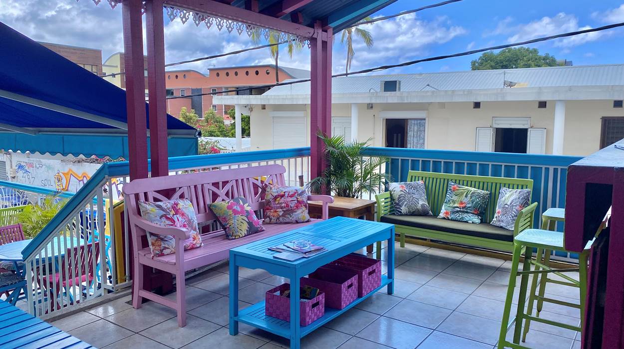 patio d'acceuil