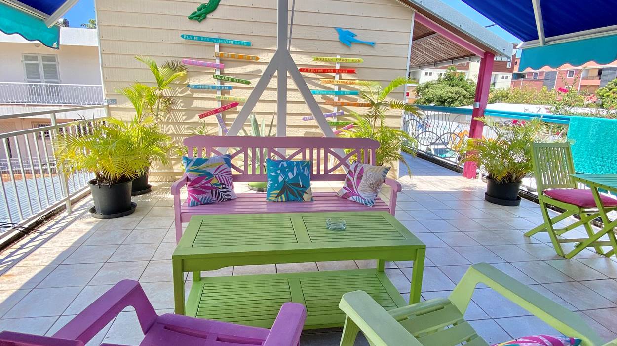 terrasse sur le toit
