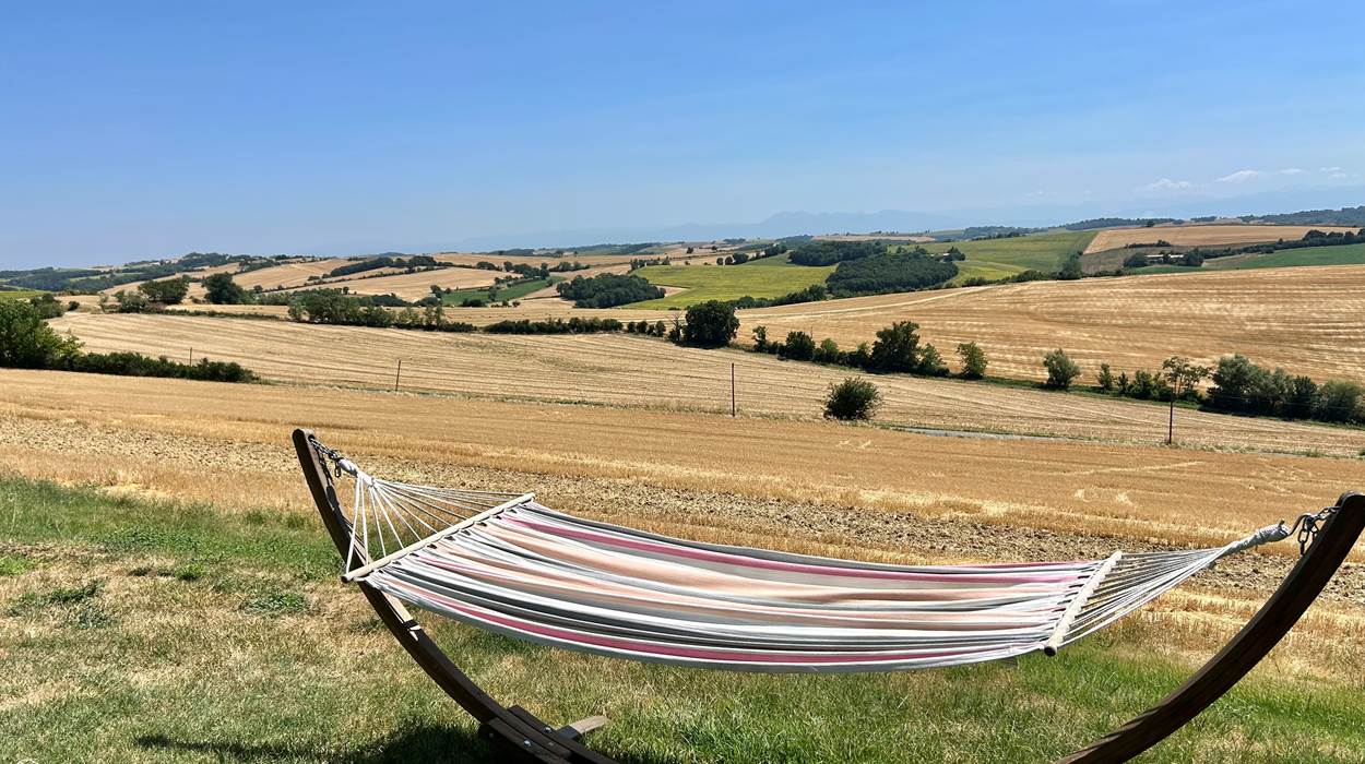Coin détente en pleine campagne