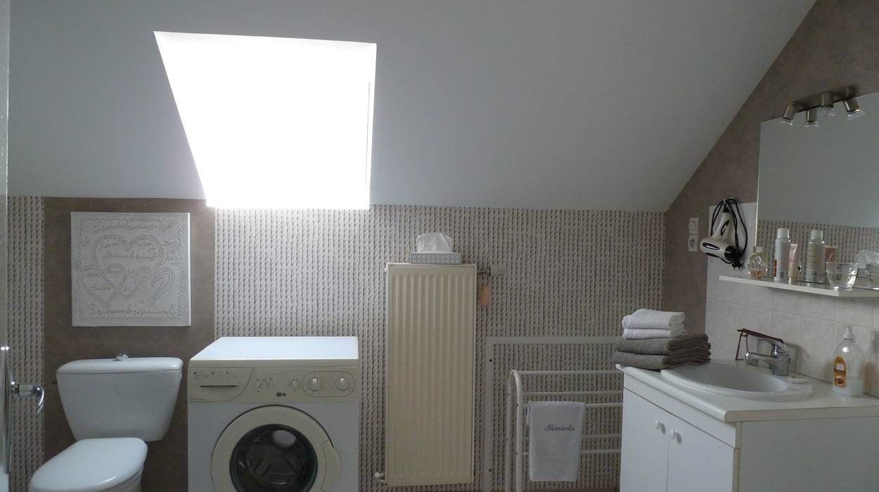 La salle de douche - Lave-linge