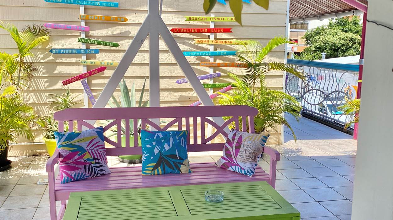 terrasse conviviale sur le toit