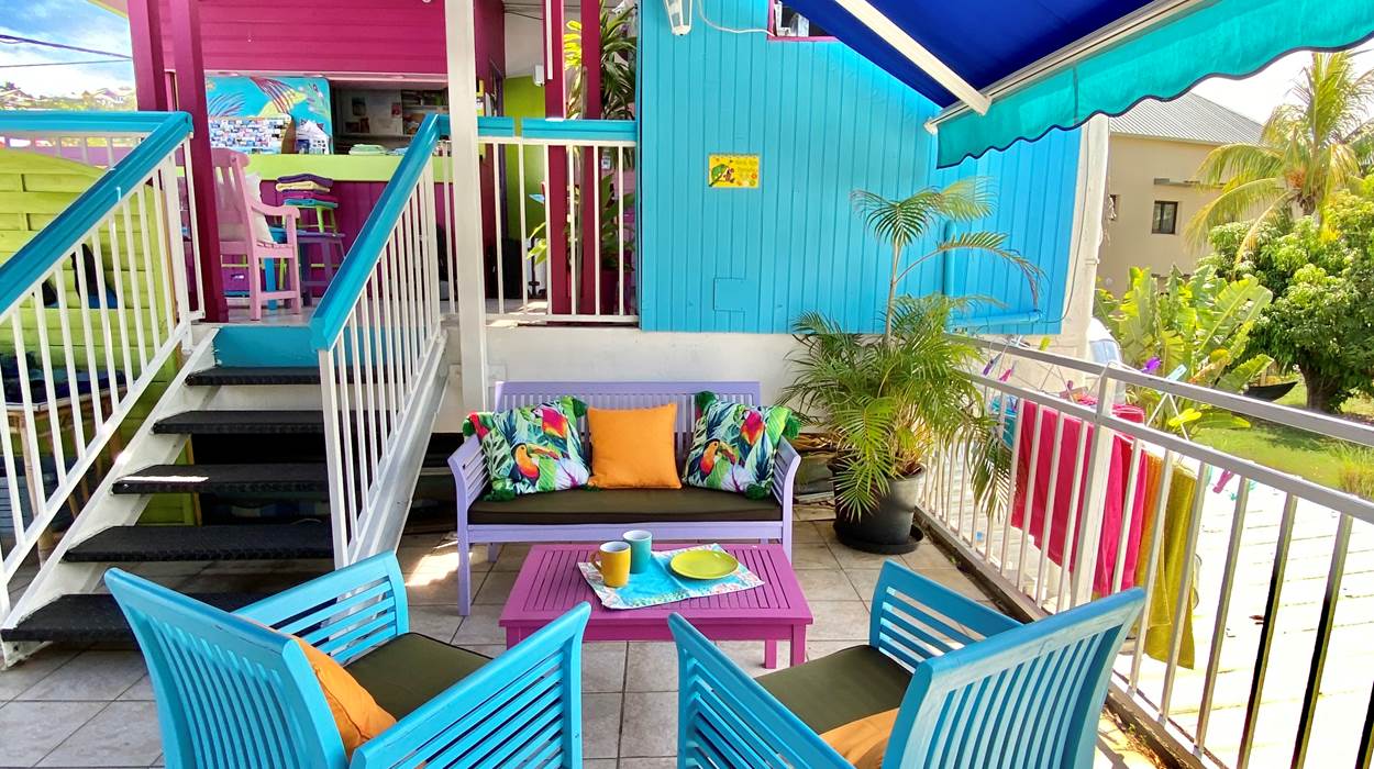 patio au 1 er etage