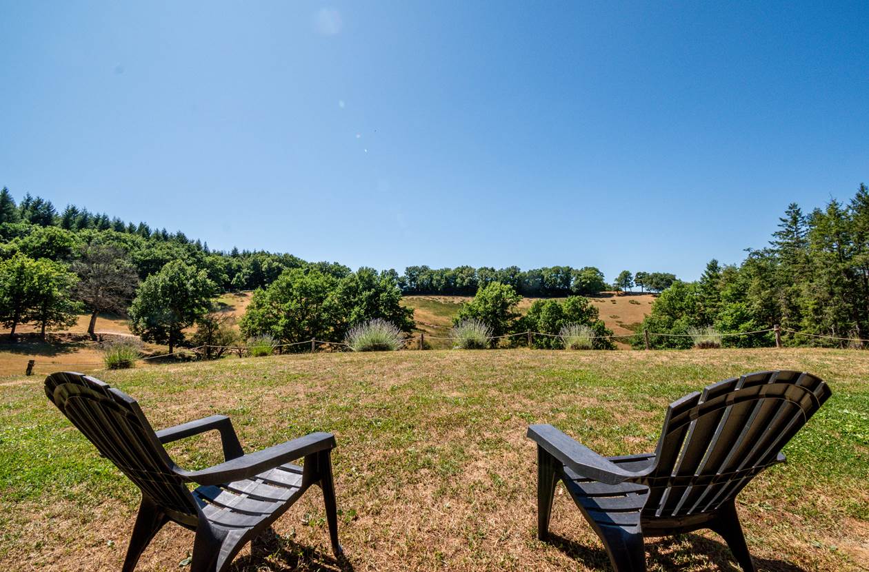 Vue sur le parc animalier