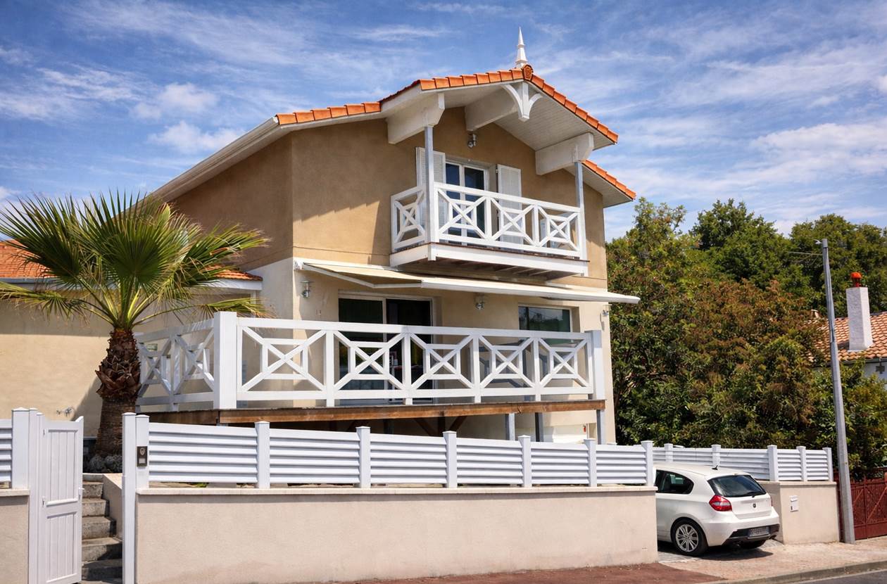 Façade de la villa Les Embruns d’Arcachon