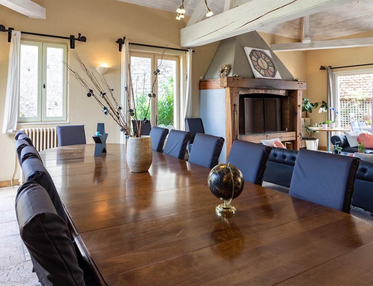 Notre salle de réception (petit-déjeuner, apéritif, table d'hôtes)